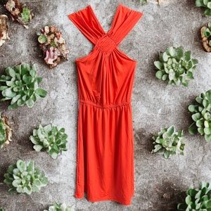3/$15 Outback Red Halter Style Red Mini Dress